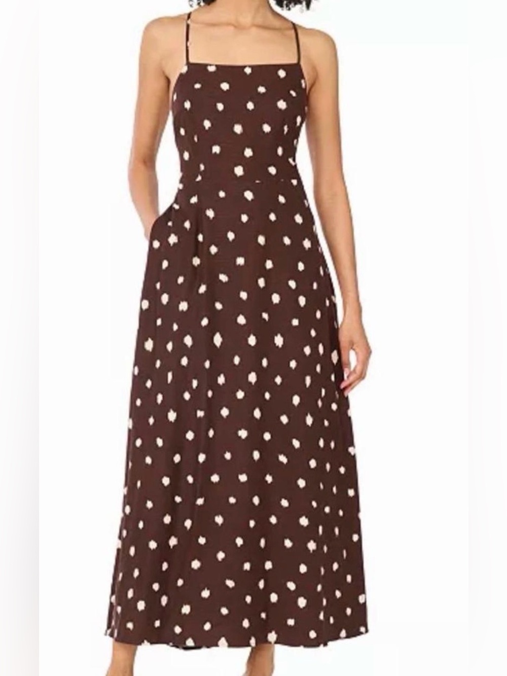 1 State Linen Blend Maxi Dress